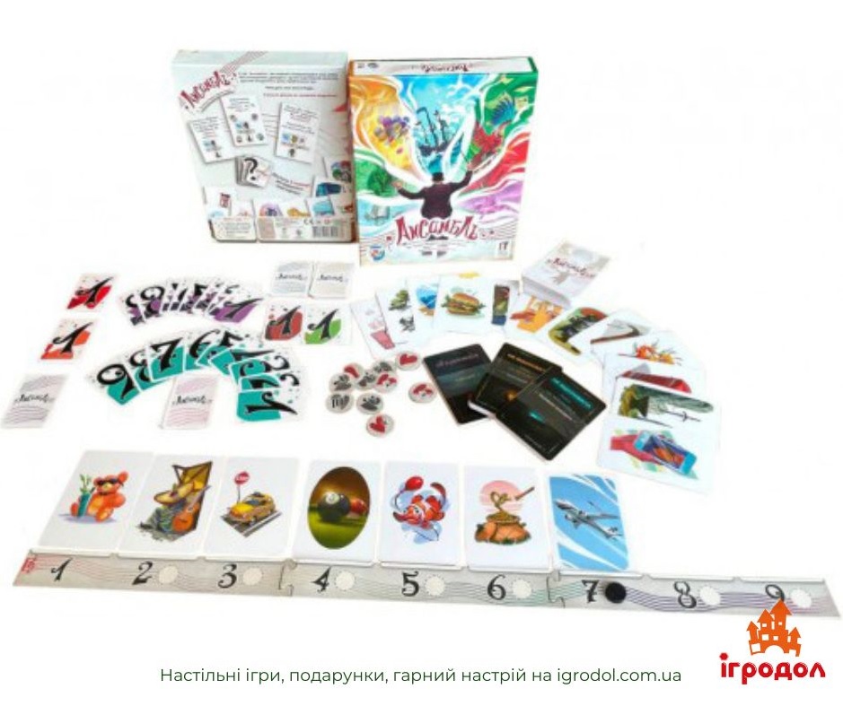Игра Ensemble, украинское издание | Игродол настольная игра Ансамбль - изображение игровых компонентов