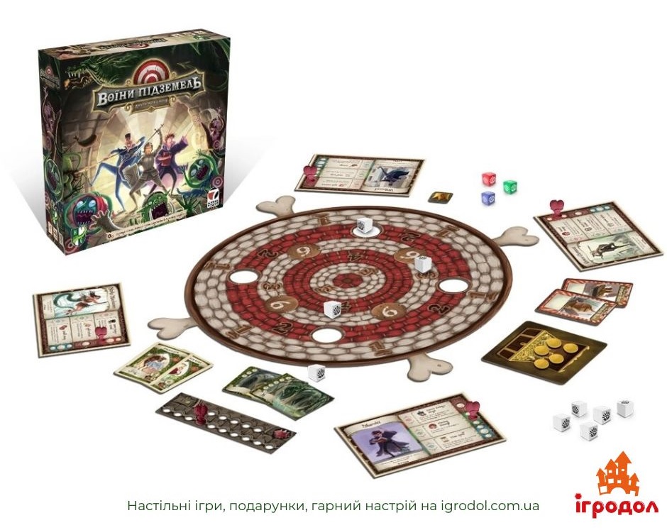 Игра Dungeon Fighter: Second Edition UA | Игродол Настольная игра Dungeon Fighter: Second Edition на украинском = изображение компонентов