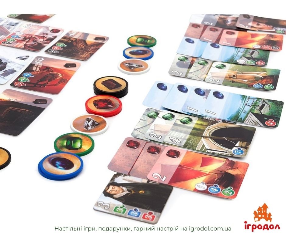 Розкіш UA | Игродол настольная игра Роскошь, украинское издание - фото компонентов