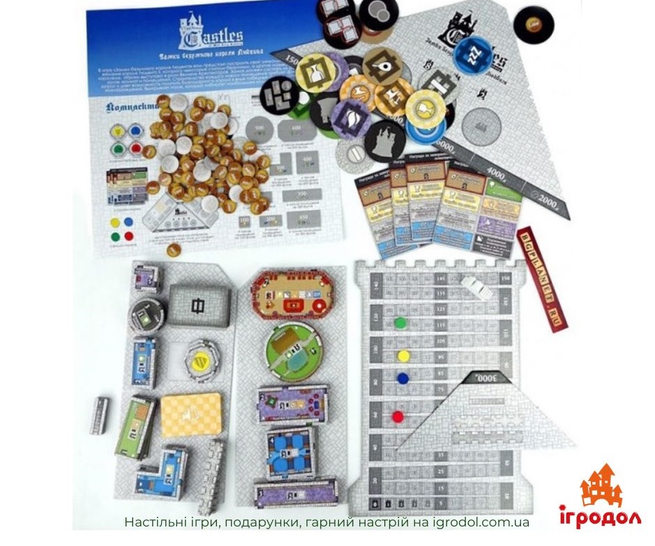 Игра Castles of Mad King Ludwig, купить настольную игру Замки безумного ...