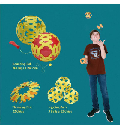 Эко Конструктор Binabo – 60 детали | Игродол Творческий конструктор Binabo 60 - фото компонентов