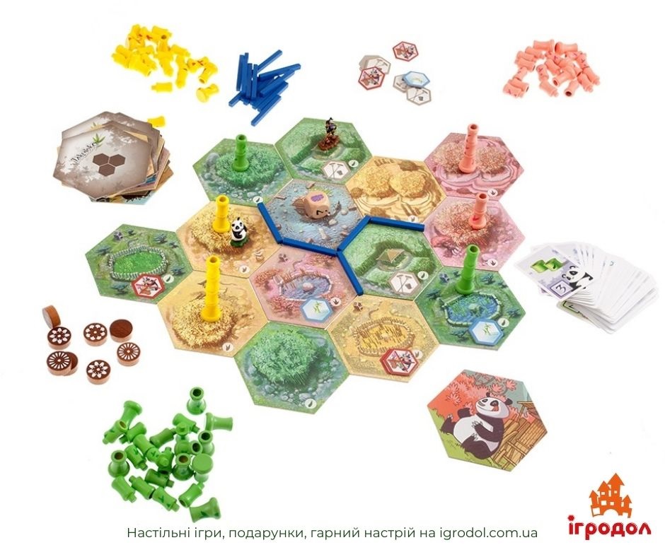 Такеноко: Юбилейное издание UA | Игродол Настольная игра Такеноко: Юбилейное издание - изображение компонентов