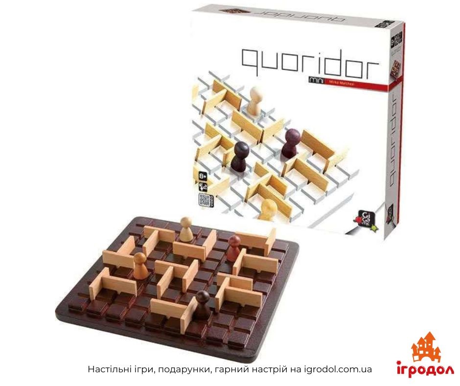 Игра Quoridor: Mini | Игродол Настольная логическая игра Коридор Мини - изображение компонентов