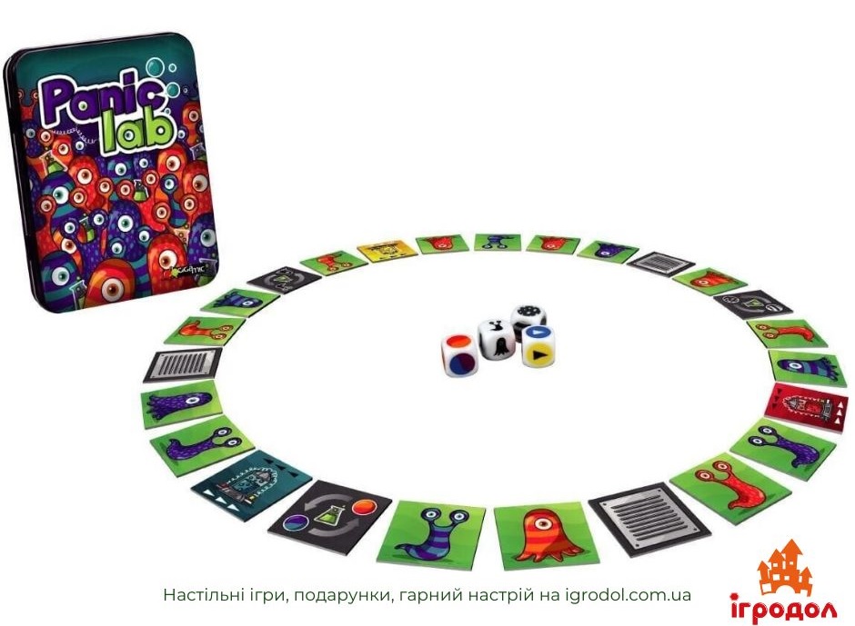 Гра Panic Lab | Ігродол Настільна Гра Panic Lab - зображення компонентів