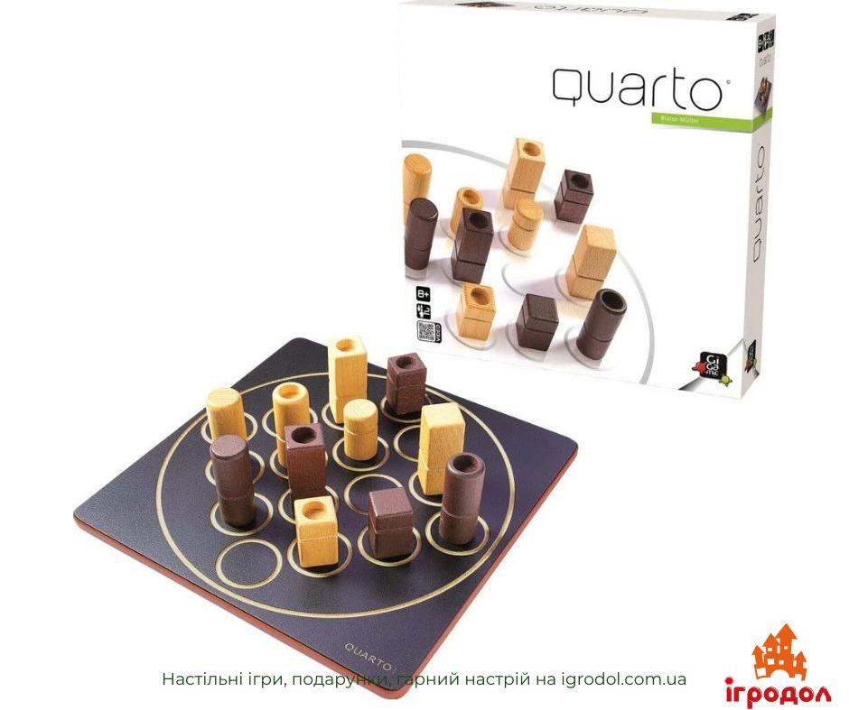 Игра Quarto | Игродол логическая игра Quarto - изображение компонентов