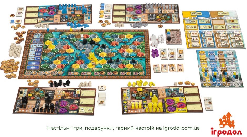 Гра Age of Innovation UA | Ігродол Настільна Гра Age of Innovation (українське видання) - зображення компонентів