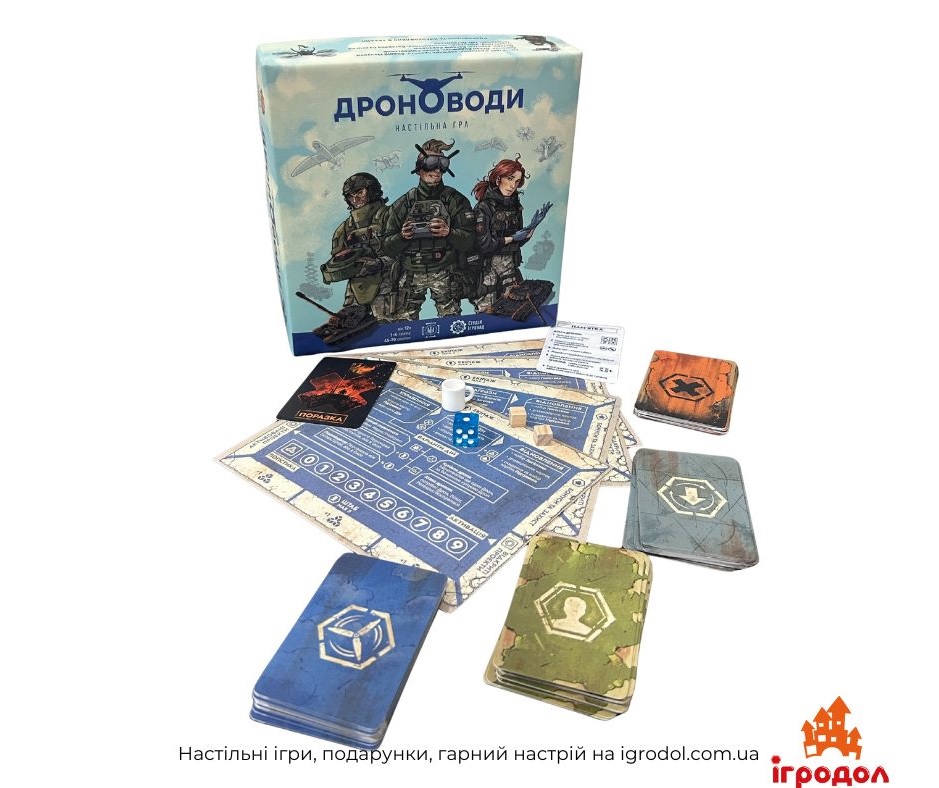 Игра Дроноводы | Игродол Настольная игра Дроноводы - изображение игровых компонентов