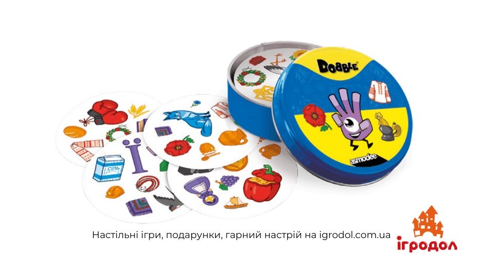 Игра Доббль Україна | Игродол Настольная игра Доббль Украина — изображения игровых компонентов