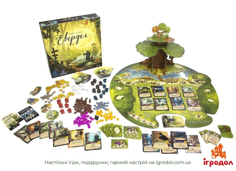 Игра Everdell UA | Игродол Настольная игра Everdell - изображение компонентов
