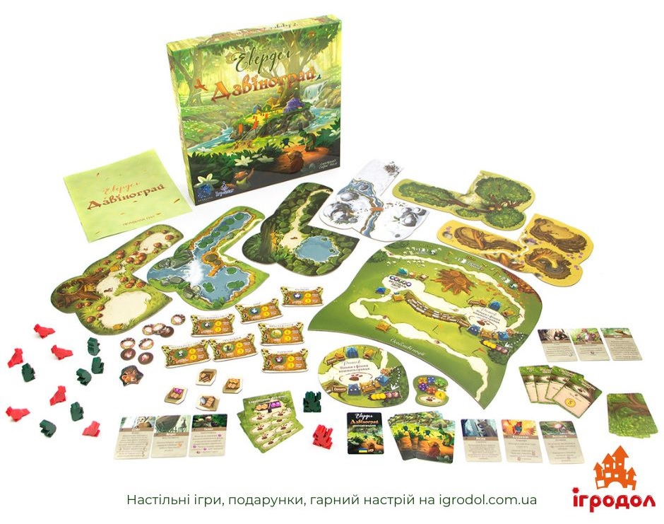 Дополнение Everdell: Bellfairel UA | Игродол Дополнение Everdell: Bellfairel - изображение компонентов украинского издания