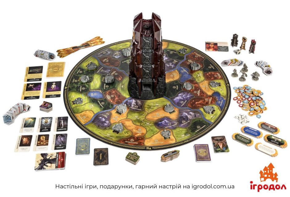 Гра Return to Dark Tower UA | Ігродол Настільна Гра Return to Dark Tower, українське видання - зображення компонентів