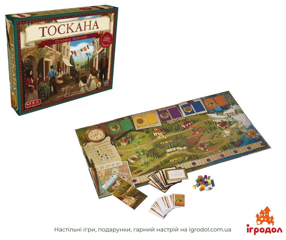 Дополнение Viticulture: Tuscany Essential Edition UA | Игродол Дополнение Viticulture: Tuscany - изображение компонентов
