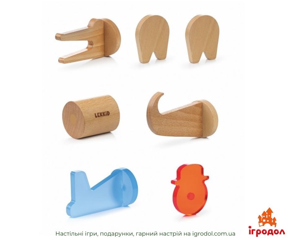 Детский конструктор Lekkid Imaginary Fauna crocodile - изображение компонентов