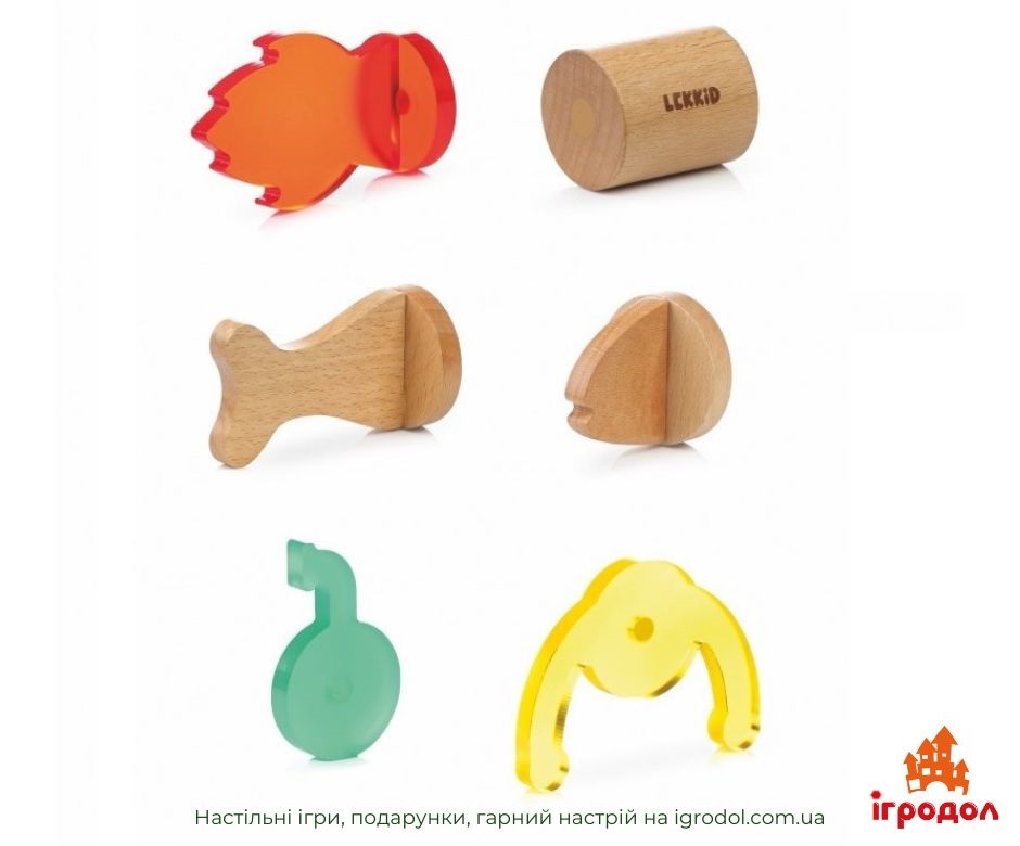 Конструктор Lekkid Imaginary Fauna Зроби Рибу | Ігродол Дитячий конструктор Lekkid Imaginary Fauna Зроби Рибу - зображення компонентів