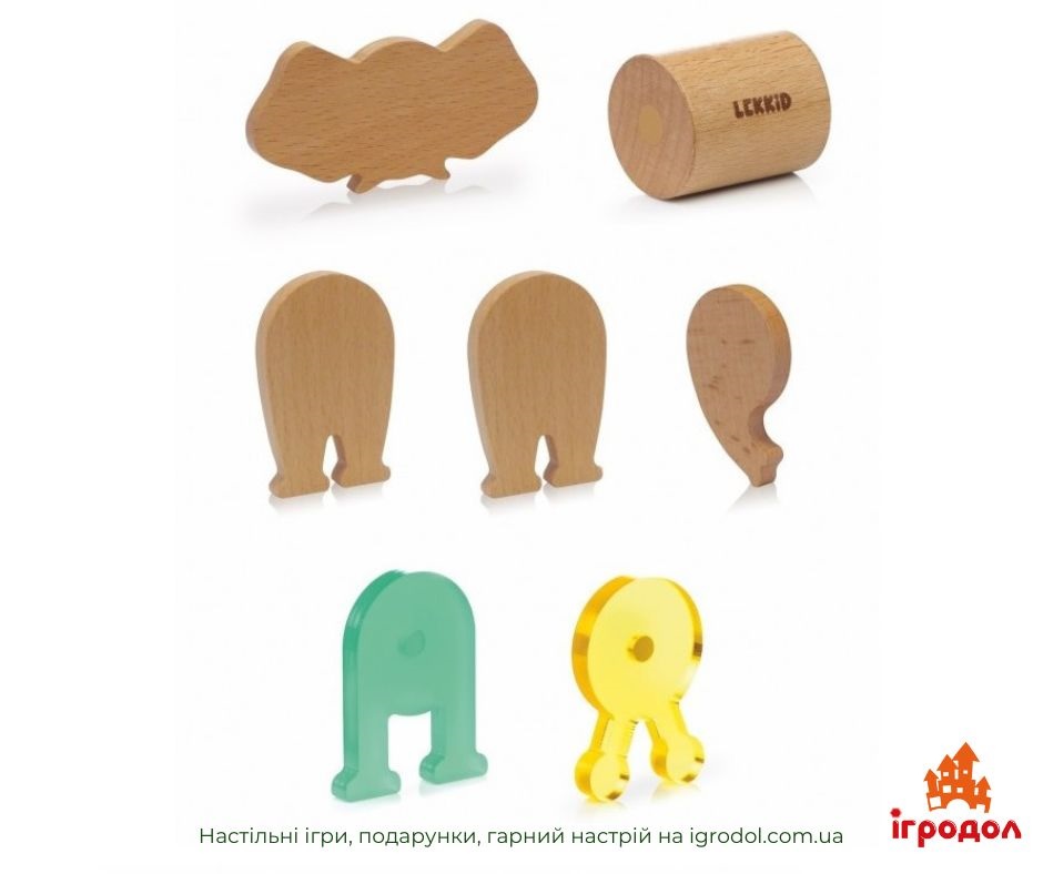 Детский конструктор Lekkid Imaginary Fauna Сделай Слона - изображение компонентов