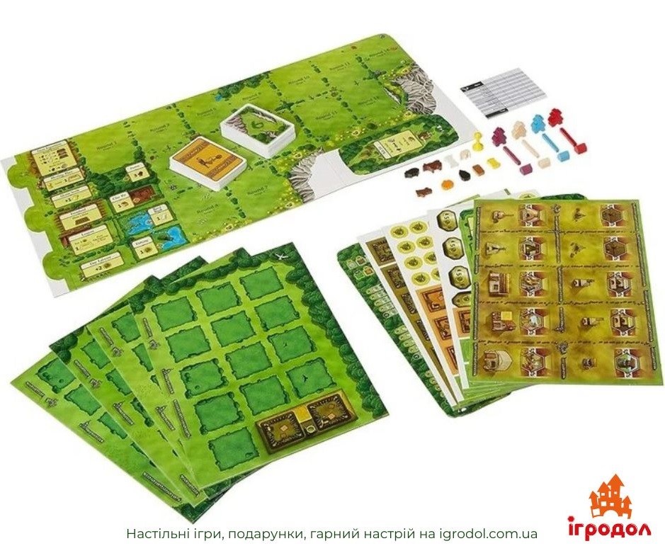 Agricola: Revised Edition EN | Ігродол настільна гра Agricola: Revised Edition EN - зображення компонетів