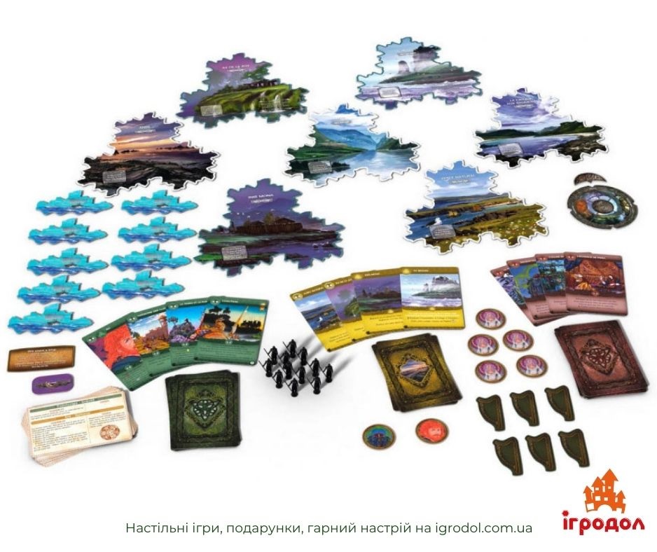 Ініш: Пори року UA (Inis: Seasons of Inis, Иниш: Сезоны) | Игродол Дополнение Иниш: Сезоны - изображение компонентов