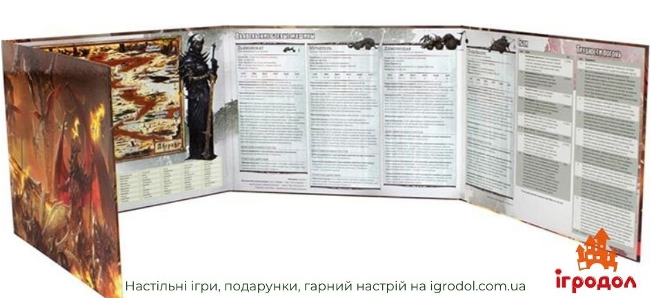 Ширма мастера D&D: ВРАТА БАЛДУРА - Нисхождение в Авернус | Игродол Ширма мастера D&D: ВРАТА БАЛДУРА - Нисхождение в Авернус - изображение в разложенном виде