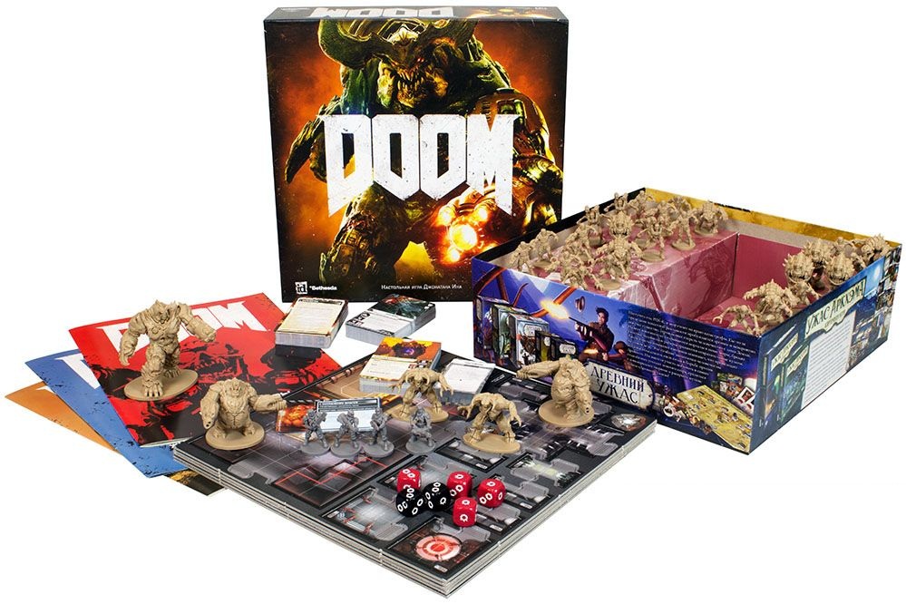 Doom: The Board Game (RU) | Игродол Настольная игра Doom - изображение компонентов