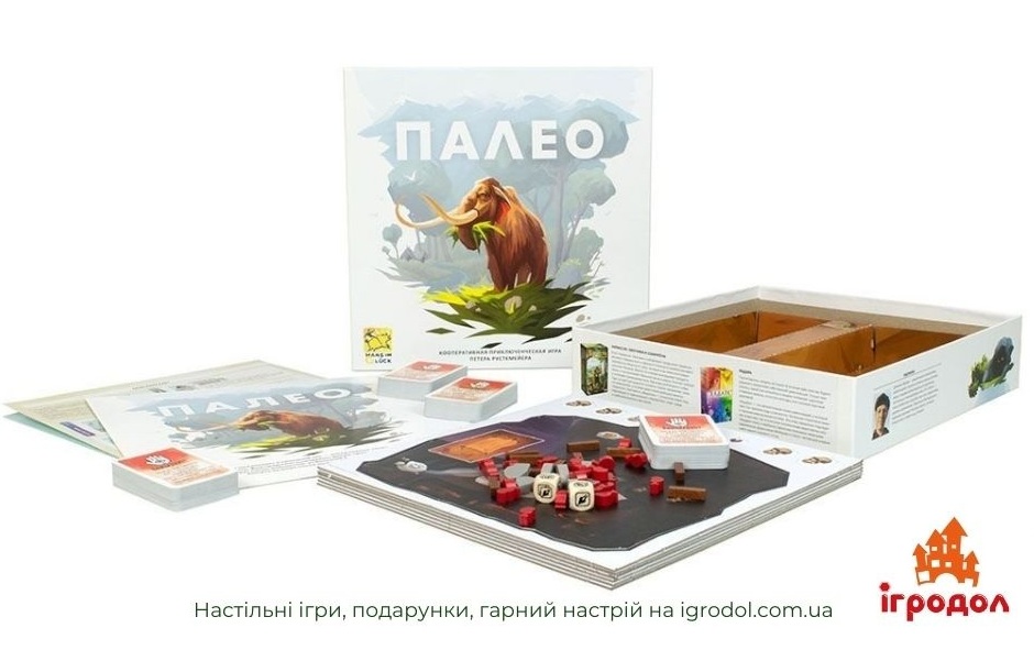 Гра Палео, рус. | Ігродол Настільна гра Палео - фото ігрових компонентів