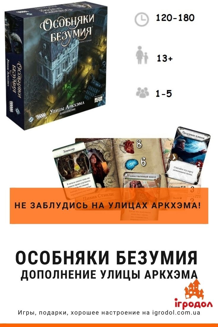 Особняки безумия: Улицы Аркхэма | Игродол Дополнение Особняки безумия: Улицы Аркхэма - фото компонентов