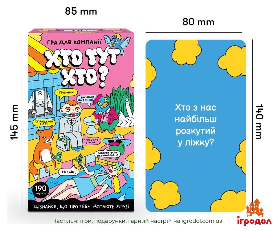 Хто тут хто? UA | Ігродол Настільна гра Хто тут хто - зображення компонентів гри