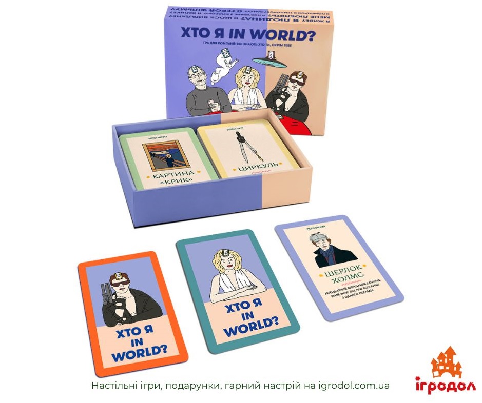 Гра Кто Я in World | Ігродол Настільна гра Хто Я in World - зображення компонентів