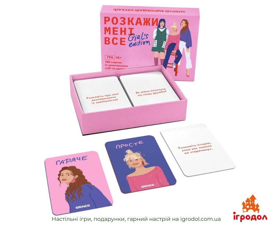 Расскажи мне всё: Girls edition | Игродол разговорная игра для подружек Расскажи мне всё: Girls edition - изображение компонентов