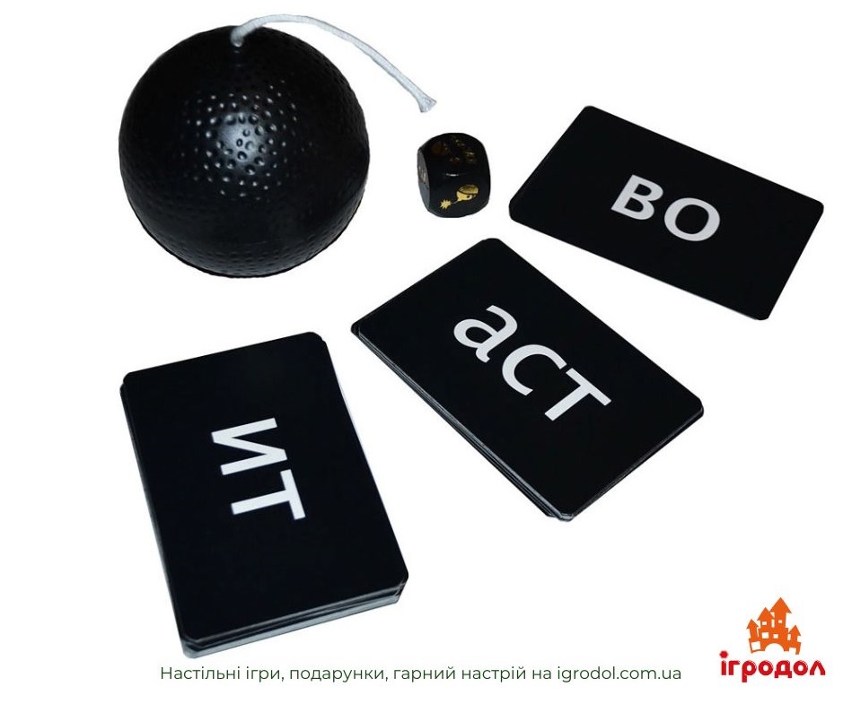 Игра Tick Tack Bumm UA | Игродол настольная игра Tick Tack Bumm, украинское издание - изображение компонентов