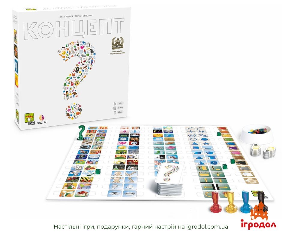 Концепт UA | Игродол настольная игра Концепт - изображение компонентов