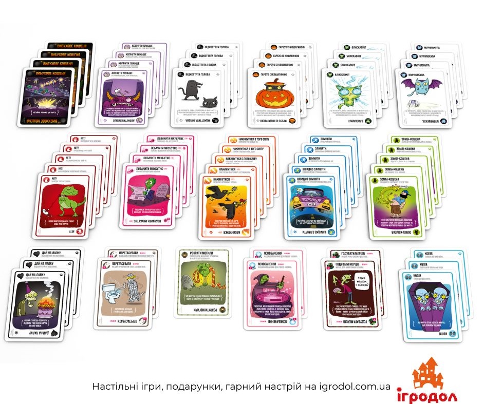 Настільна гра Zombie Kittens - зображення карт 