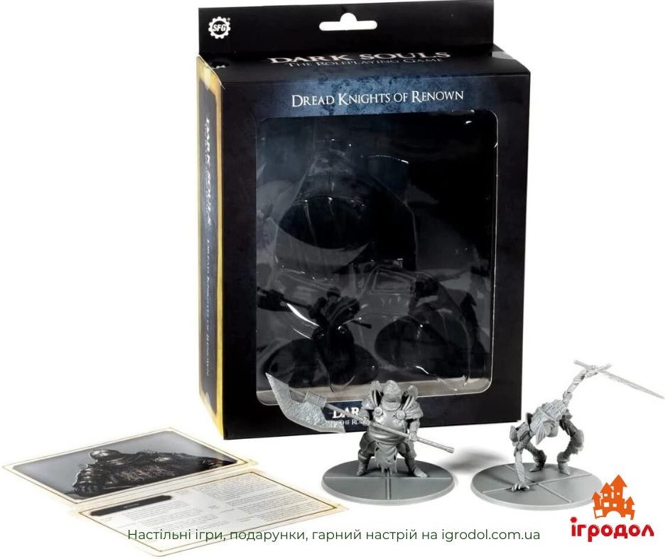 Dark Souls: The Roleplaying Game - Dread Knights of Renown EN | Игродол Набор миниатюрок Dark Souls: The Roleplaying Game - Dread Knights of Renown EN - изображение содержимого коробки