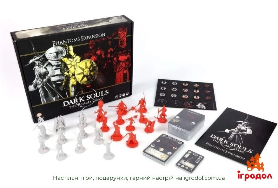 Dark Souls: The Board Game – Phantoms Expansion EN | Ігродол Доповнення Dark Souls: The Board Game - Phantoms Expansion - зображення ігрових компонентів