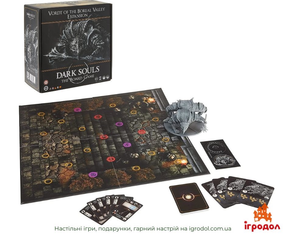 Dark Souls: The Board Game - Vordt of the Boreal Valley Expansion EN | Игродол Дополнение Dark Souls: The Board Game - Vordt of the Boreal Valley Expansion EN - изображение игровых компонентов