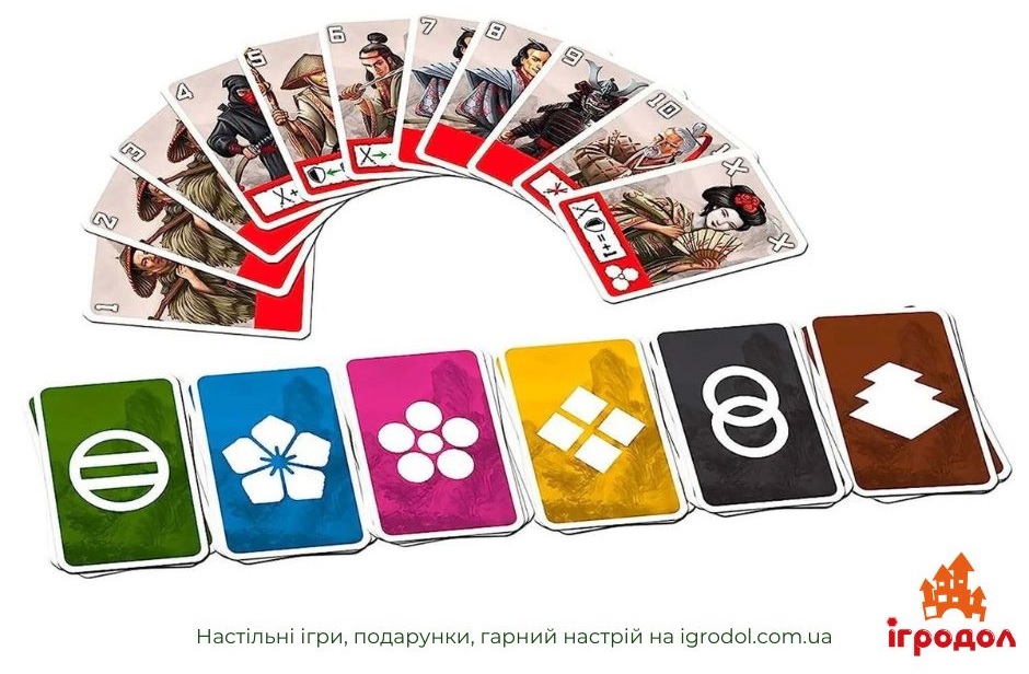 Игра Tenno UA | Игродол Настольная игра Тенно - изображение карт для игры