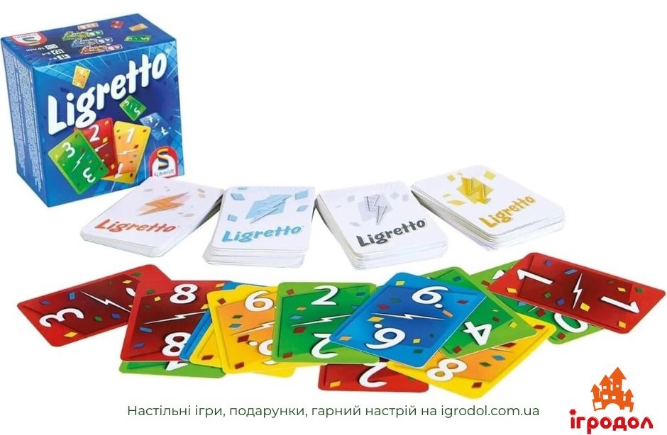 игра Ligretto Blue UA | Игродол Настольная игра Ligretto Blue - изображение игровых компонентов