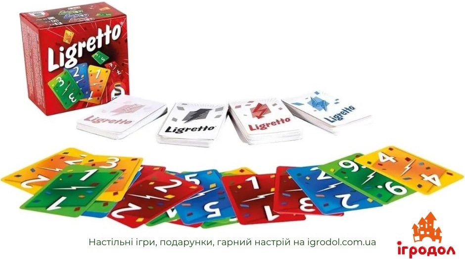 Гра Ligretto Red | Ігродол Настільна гра Ligretto Red - зображення ігрових компонентів