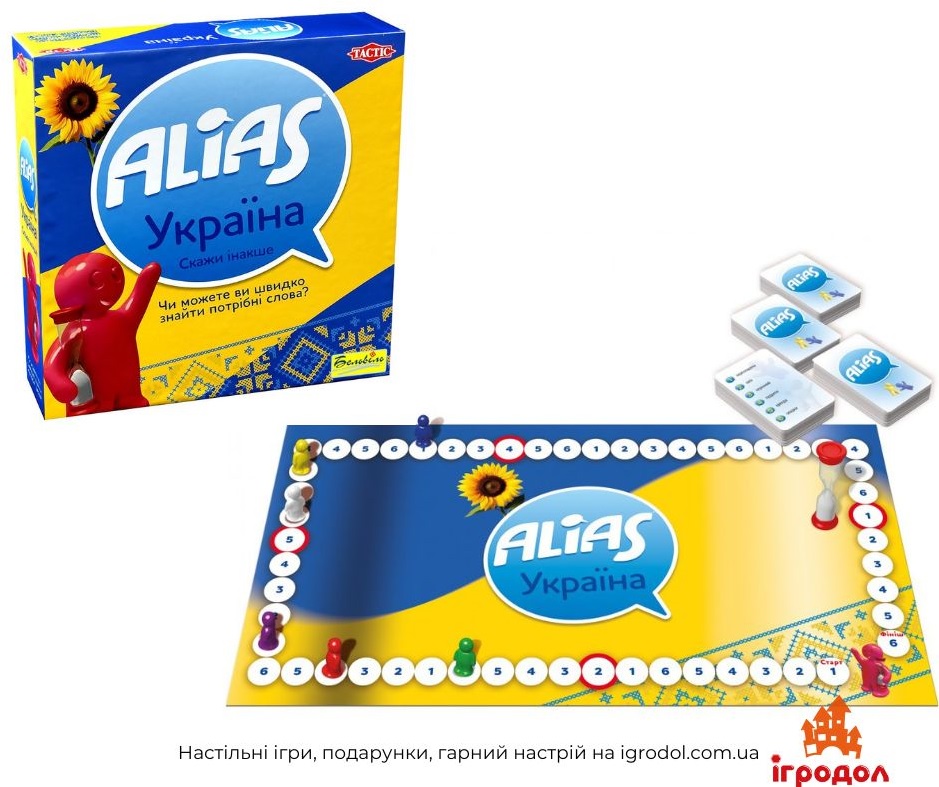 Игра Алиас Украина | Игродол Настольная Игра Алиас Украина - изображение компонентов