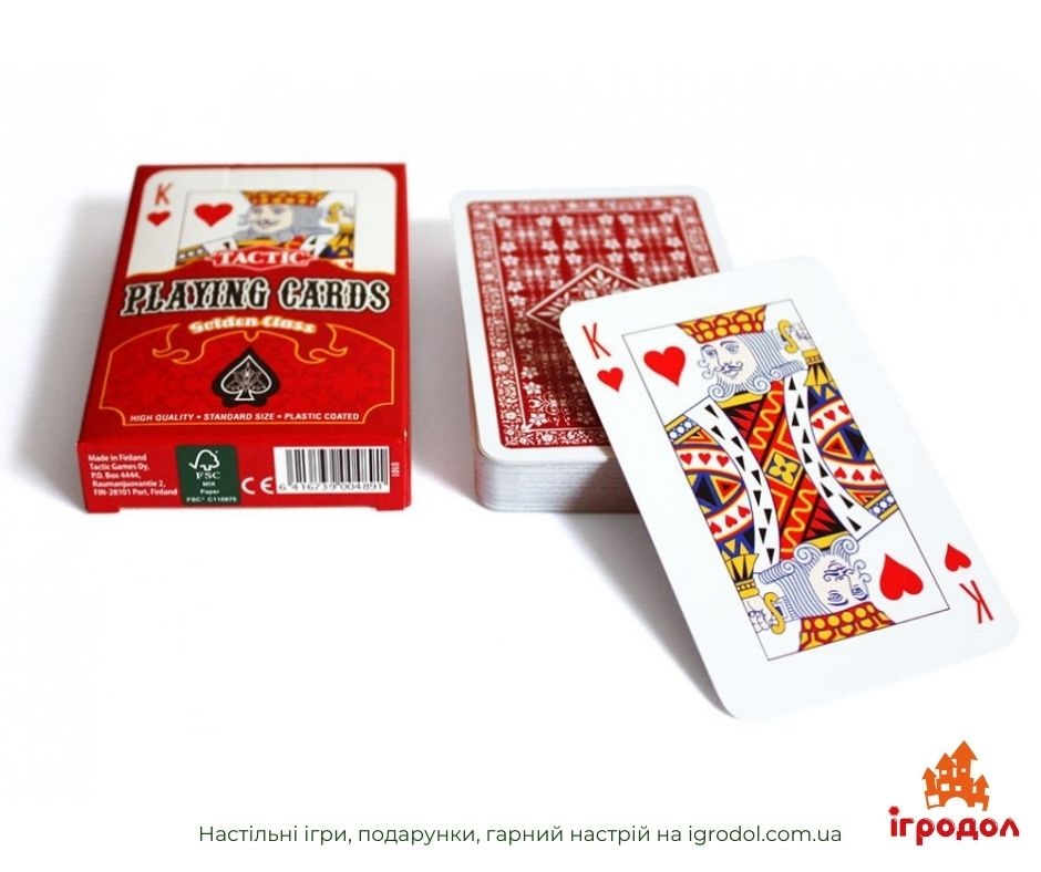 Карты игральные Golden Class Tactic | Игродол Карты игральные Golden Class Tactic - изображение упаковки и карт