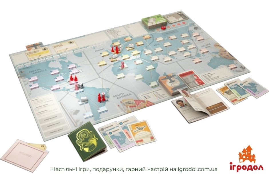 Pandemic Legacy Season 0 | Ігродол настільна гра Pandemic Legacy Season 0 (англійською) - зображення компонентів